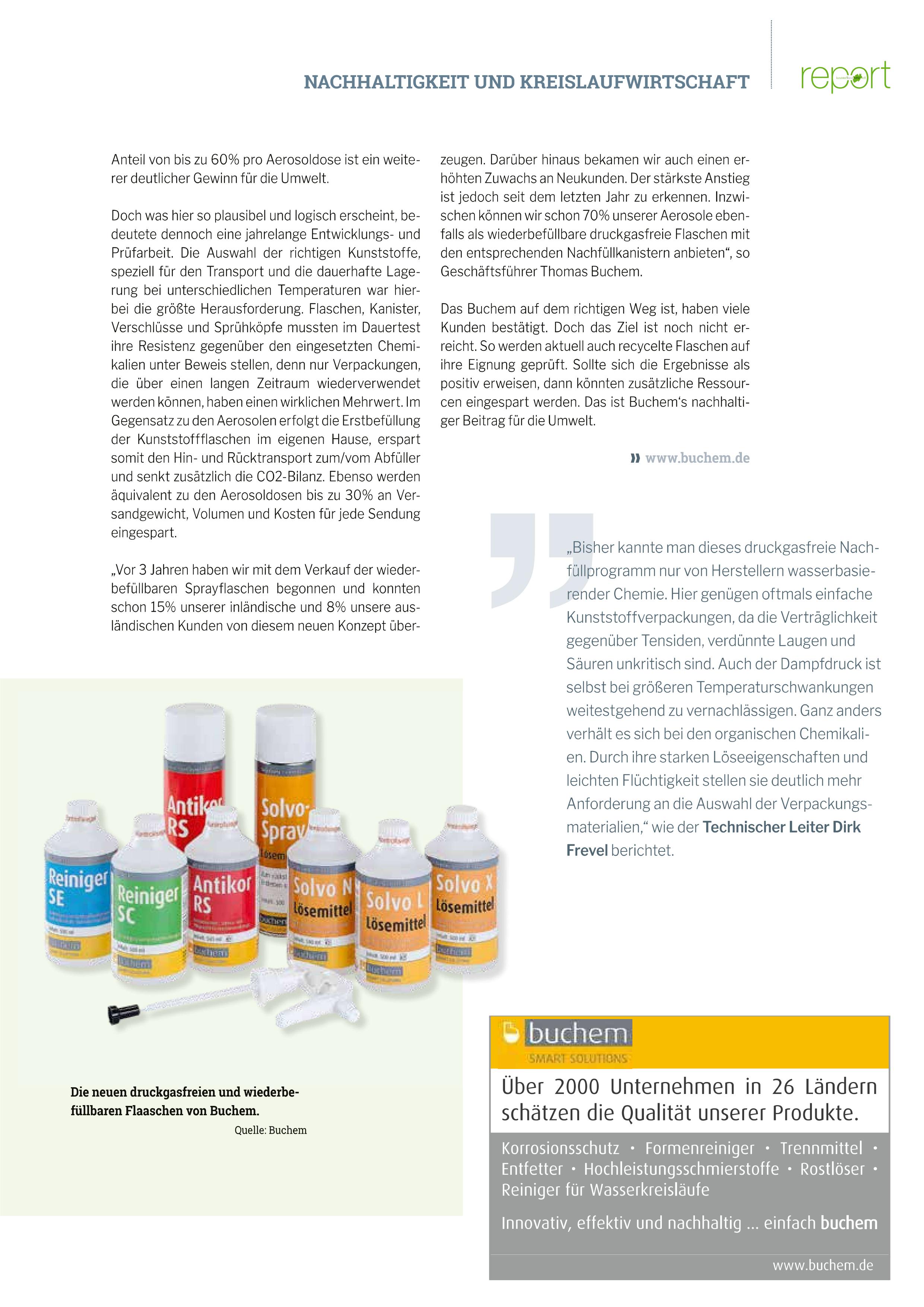 kunstoffland nrw report 01/22 - buchem